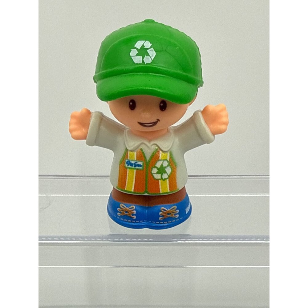 Fisher Price Little People Recycling Truck Vehicle Driver
